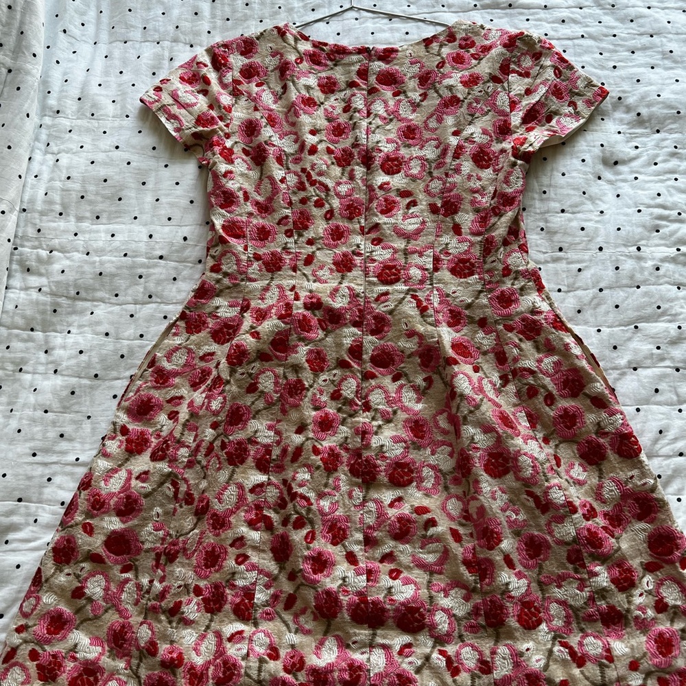 Prabal Gurung Embroidered Floral Dress - Size 10 - Picture 6 of 12